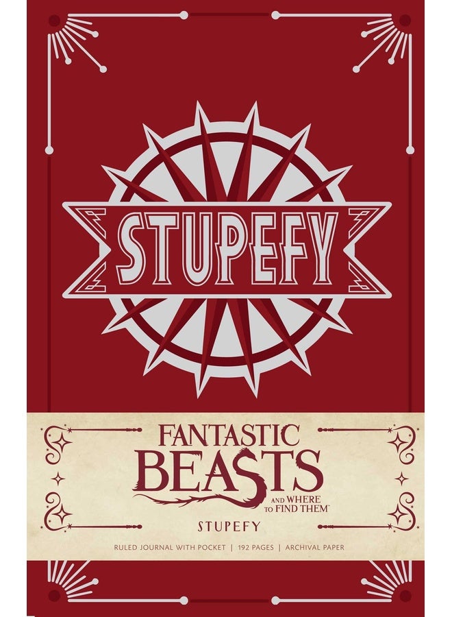 Fantastic Beasts And Where To Find Them: Stupefy Hardcover Ruled Journal